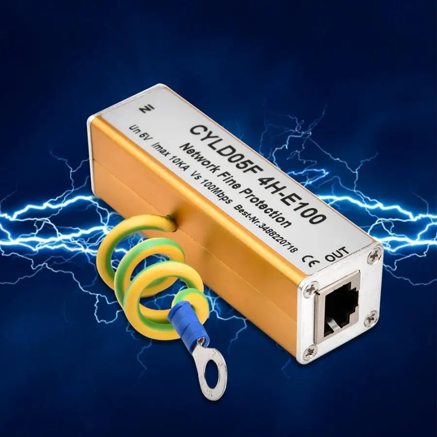 Адаптер RJ45 RJ11 для защиты от вспышки | Безопасность и защита