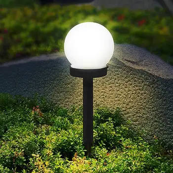 

Decorative Lawn Lamp Solar Ground Plug Light Outdoor Solar Power Pathway Lamp Yard Driveway Landscape Light (Warm Light)