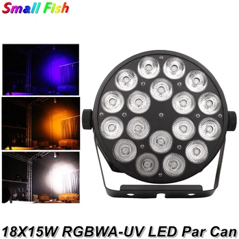 

Aluminum Alloy LED Par 18X15W RGBWAUV 6IN1 LED Par Can Par Led Spotlight DJ Projector Wash Lighting Stage Lighting Free Shipping
