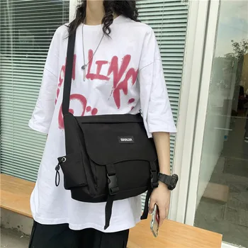 

Shoulder Bag Men Popular Brand Japanese-style Workwear Bag Canvas Students Messenger Bag INS Backpack Female Casual Shoulder Bag