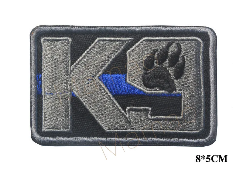 As picture 6 3D Вышивка страйкбол патч K9 Pet сервис собака Лапа тактический боевой дух Армии патч Эмблема военные нашивки значки для рюкзака - Цвет: As picture 6