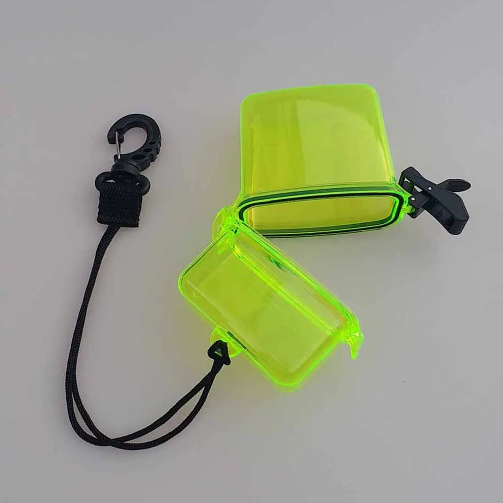 2Pcs Surf Scuba Diving Waterproof Dry Box Case for Money ID Cards License Keys for Water Sports