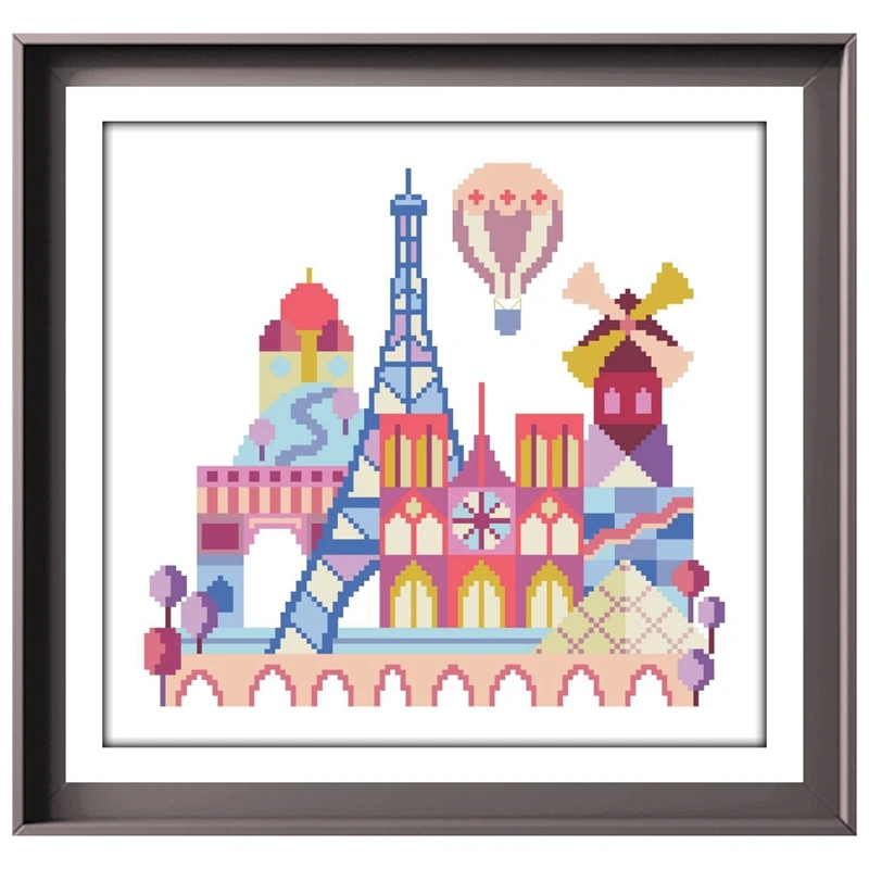 Cross stitch kit cartoon animal flower cross stitch package