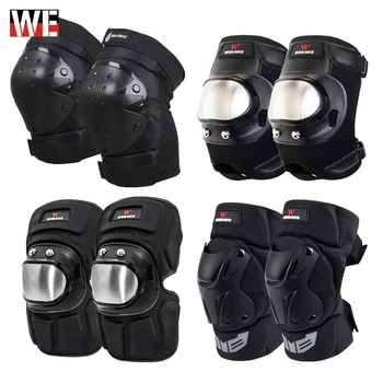 

WOSAWE Stainless Steel Ski Knee Protector Elbow Pads Brace Support MTB Bike Cycling Motorcycle Knee&Elbow Guard Skateboard