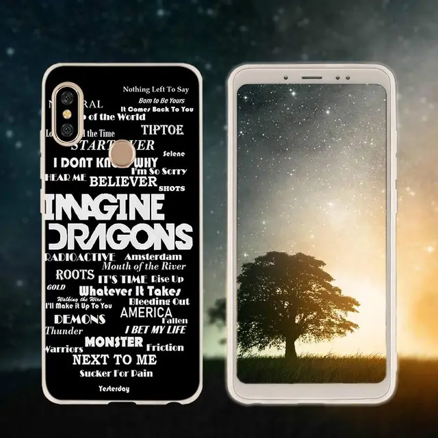 imagine dragons night music Soft Case Cover For Xiaomi Redmi Note 10 9 8 7 6 5 Pro 10s 9s 9T 8T Bag Silicone 10