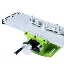 Миниатюрный Прецизионный Многофункциональный фрезерный станок скамейка дрель тиски приспособление регулируемый Рабочий стол X ось Y Регулировка координаты
