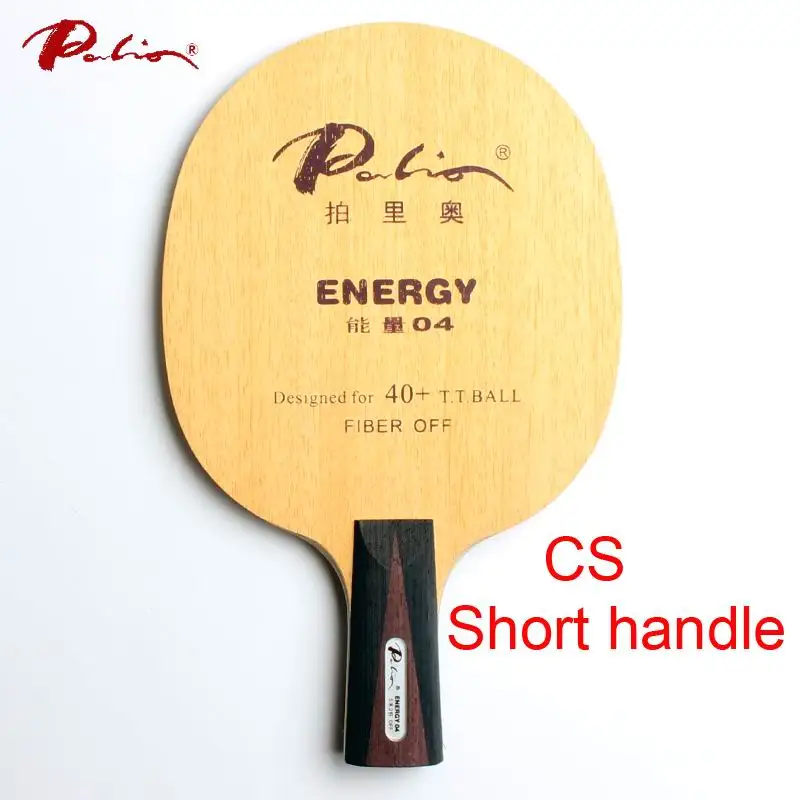 CS short handle Palio energy 04 лезвие для настольного тенниса специально для 40+ материал ракетка для настольного тенниса игровая петля и быстрая атака 9ply - Цвет: CS short handle