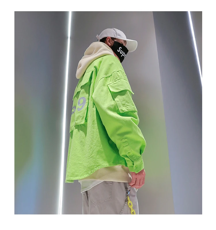 Golomise мужская повседневная куртка в стиле сафари, модное Свободное пальто в стиле хип-хоп с принтом