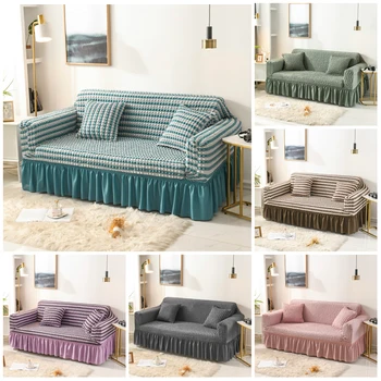 

Bubble Lattice Elastic Sofa Covers Spandex Slipcover Sofa Protector For Living Room 1/2/3/4 Seater