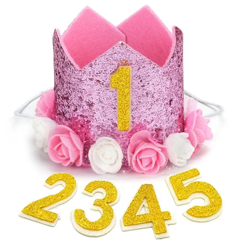 Gorros de cumpleaños para mascotas, con lentejuelas, corona, perro, cumpleaños, fiesta de mascotas, accesorios para el cabello fiesta