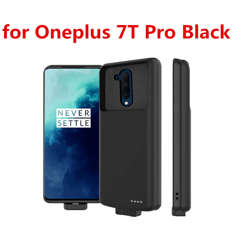 Black Oneplus 7T pro Чехол-аккумулятор для OnePlus 7T 7000 мАч, магнитное Внешнее зарядное устройство, запасная зарядка, внешний аккумулятор, чехол One Plus 7T 7T Pro, чехол power - Цвет: Black Oneplus 7T pro
