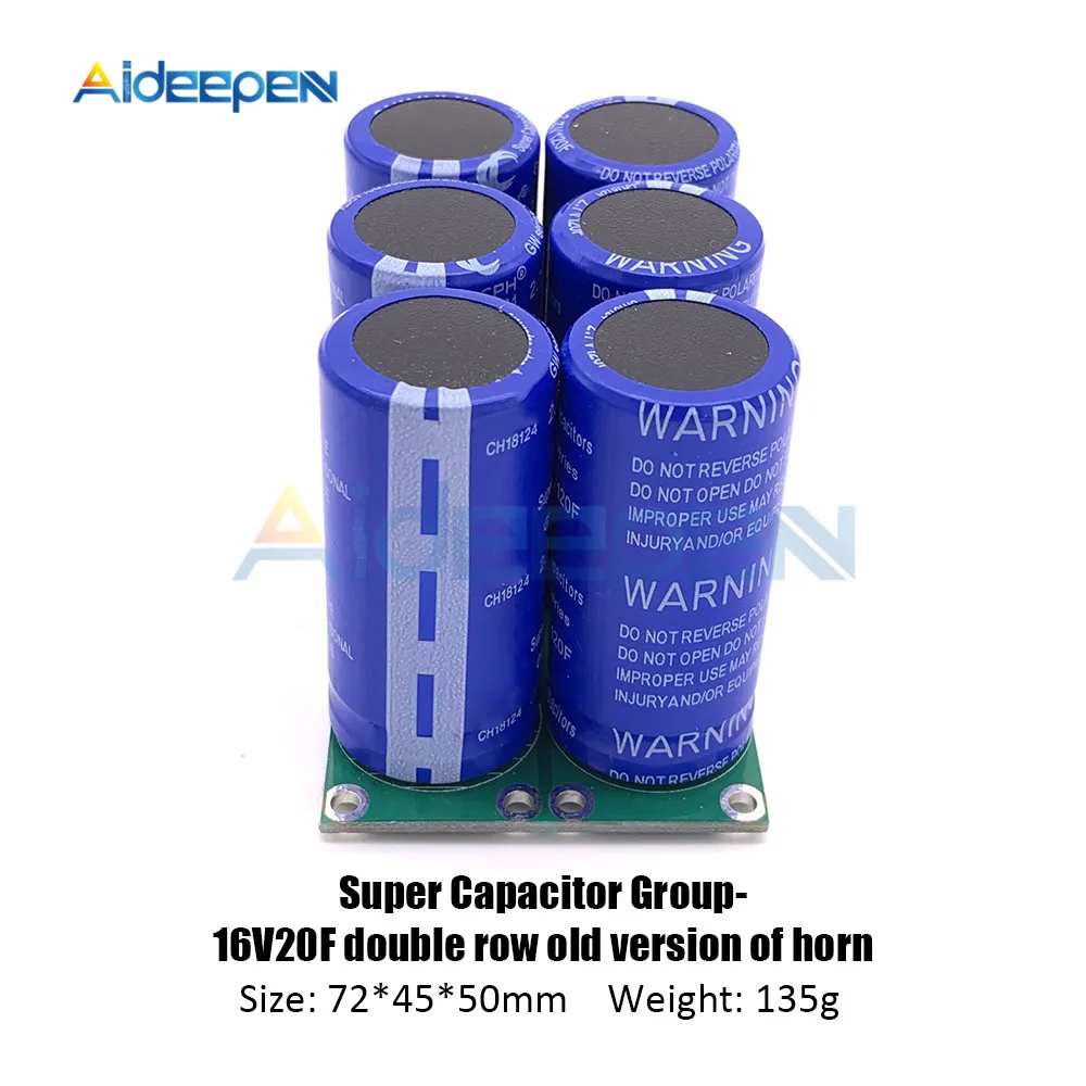 Супер фарадные конденсаторы 6 шт./компл. 2,7 V 120F супер конденсатор с защитной платой двойной ряд 16V 20F фарад конденсатор для автомобиля