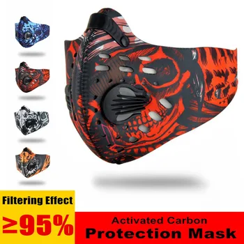

Cycling Mask Activated Carbon Dust-proof Cycling Face Masks PM2.5 Anti-Pollution Bicycle MTB Bike Outdoor Face Mask Men/Women