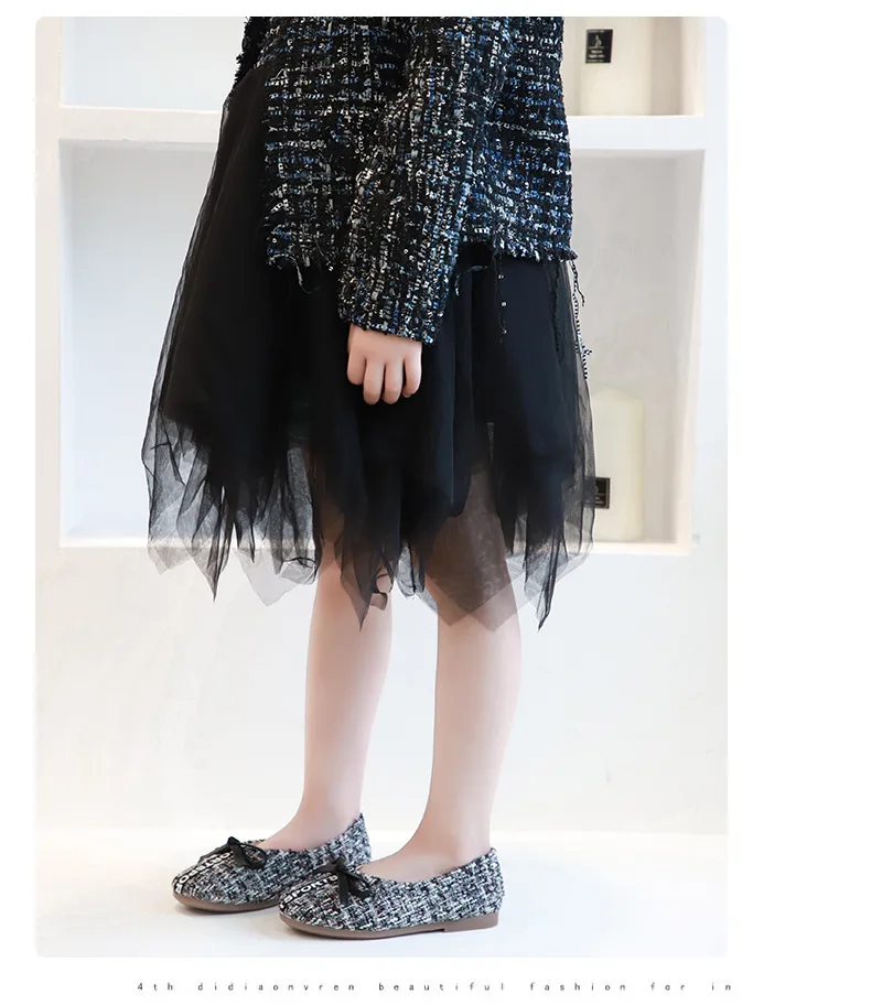 Kids Shoes Brand Design Baby Fashion Flat Shoes Girls Casual Bow Tie Princess Flats Children Soft Black Shoe