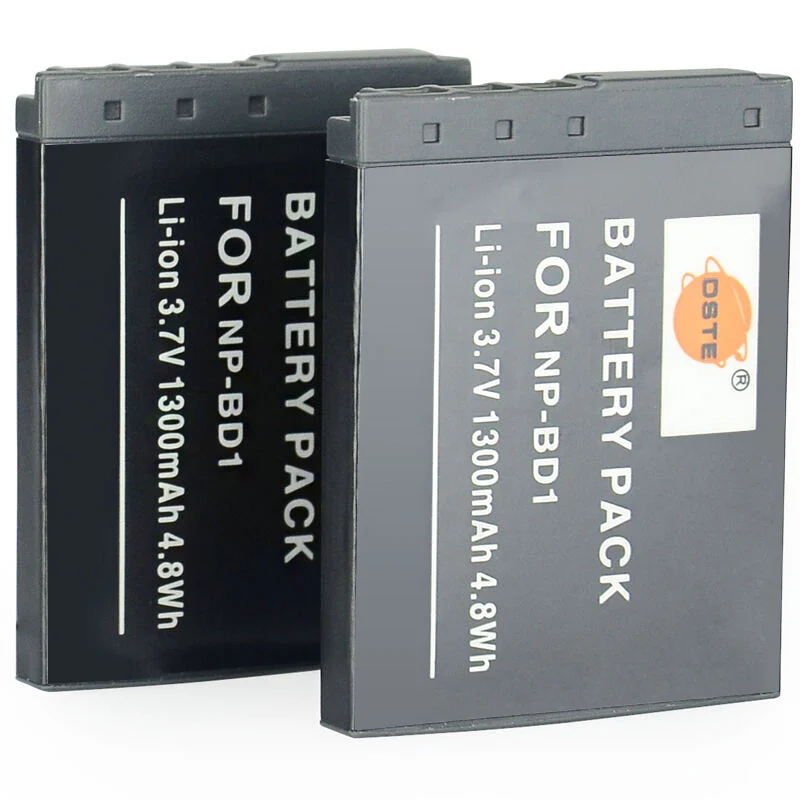 1/2 шт 1300mAh 3,7 V NP-BD1 FD1 DSTE Камера Батарея Зарядное устройство для sony TX1 T2 T70 T77 T90 T200 T700 T900 цифровой Камера