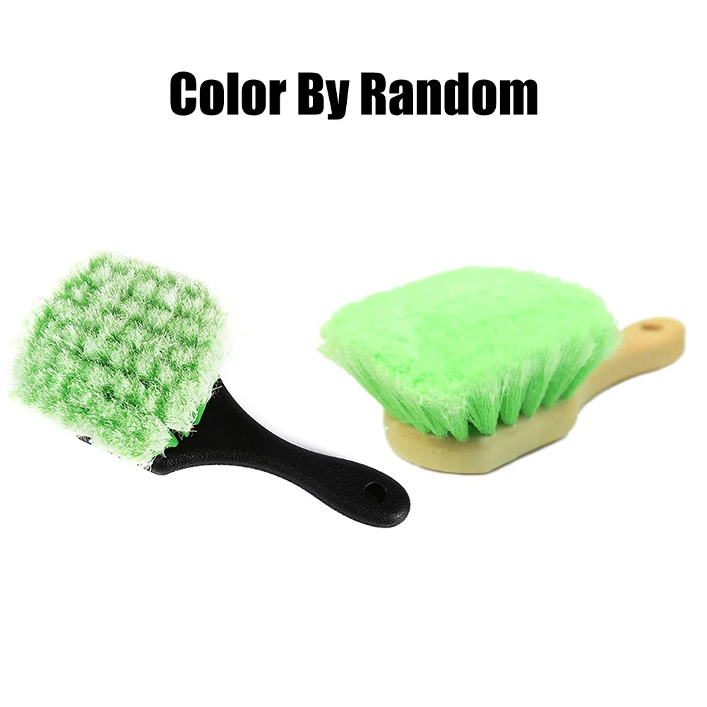 Upholstery Detailing Exterior Short Handle Wheel Tire Body Brush Polish For Auto Car Cleaning Brush Interior Floorliner Carpet