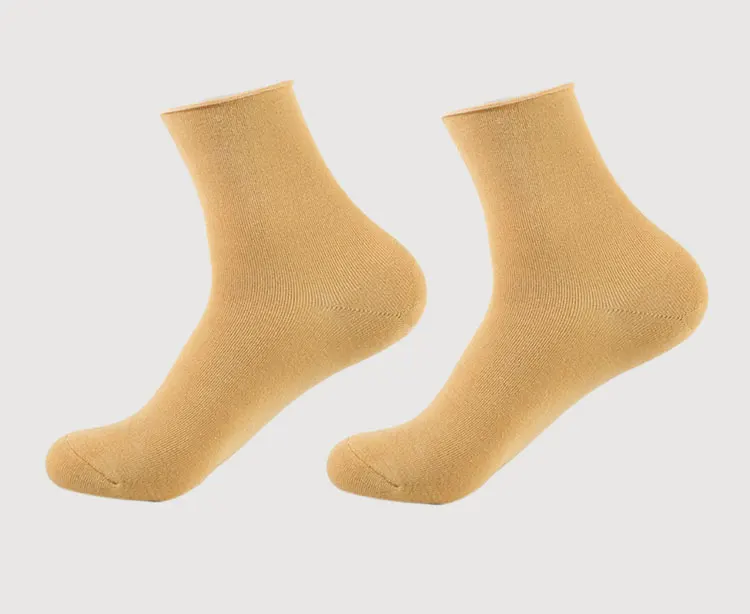 Бамбуковое волокно утолщенной Нейлоновая Сумка плотная цвет для мужчин носки для девочек ролл рот мягкие ручная