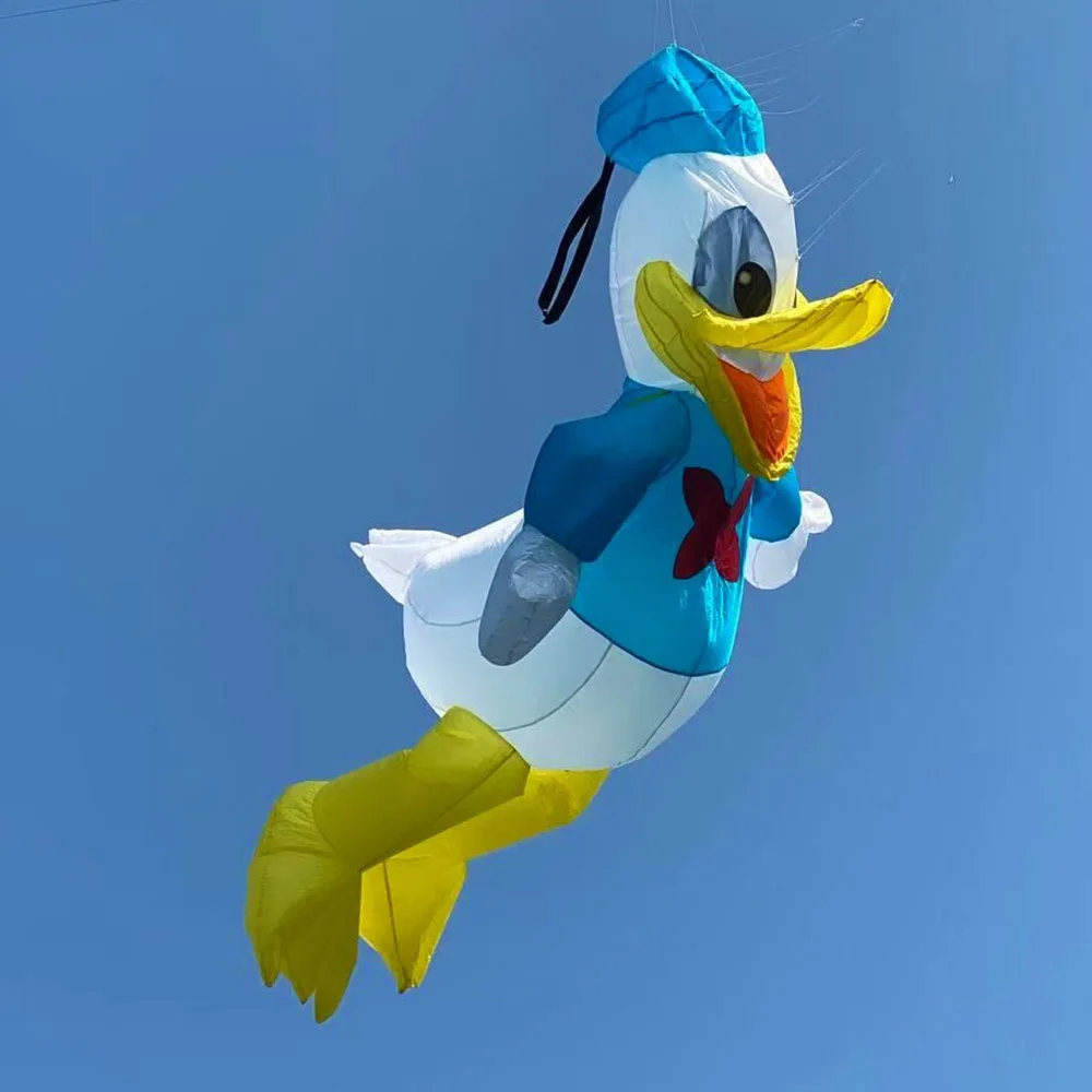 

Donald Duck cartoon soft inflatable kite pendant for audlts outdoor fun large kite line laundry for free shipping