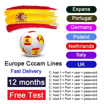 

Europe Spain stable HD Receiver CCCAM 3/7 line for DVB-S2 Spain Germany Poland satellite TV Receiver CCCAM