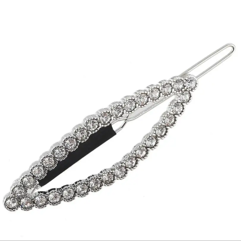 Sasusp Trendy Round Triangle Heart Moon Lip Hair Pins for Women and Girls Trendy Hairbands Wedding Bridal Hair Accessories - Окраска металла: 126