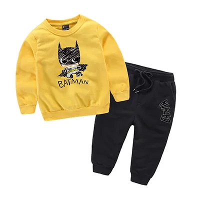 Yellow Black Новинка года; детская одежда; спортивный костюм модная одежда детское пальто+ детские штаны детский спортивный костюм из 2 предметов комплект одежды для мальчиков - Цвет: Yellow Black