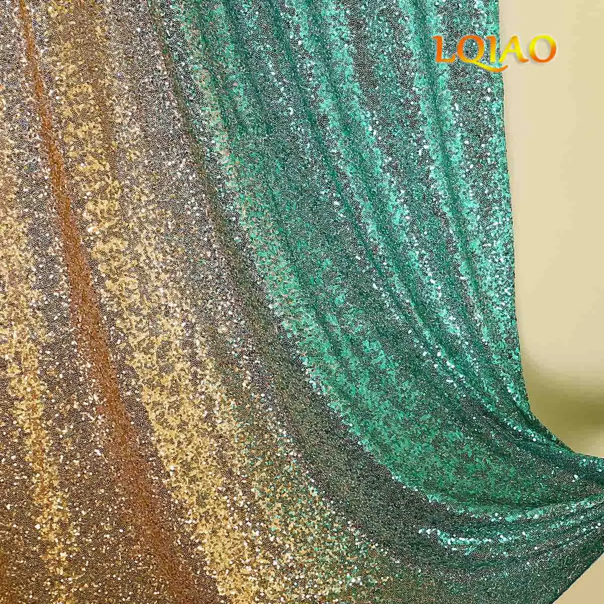 STUNNING ALL OVER HEAVY BLING MULTI ON BLACK MESH SEQUIN