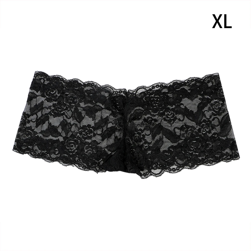Black XL IKOKY, женские сексуальные стринги, эротическое белье, сексуальные трусики, высокая талия, стринги, короткое сексуальное нижнее белье, кружевные прозрачные трусики - Цвет: Black XL