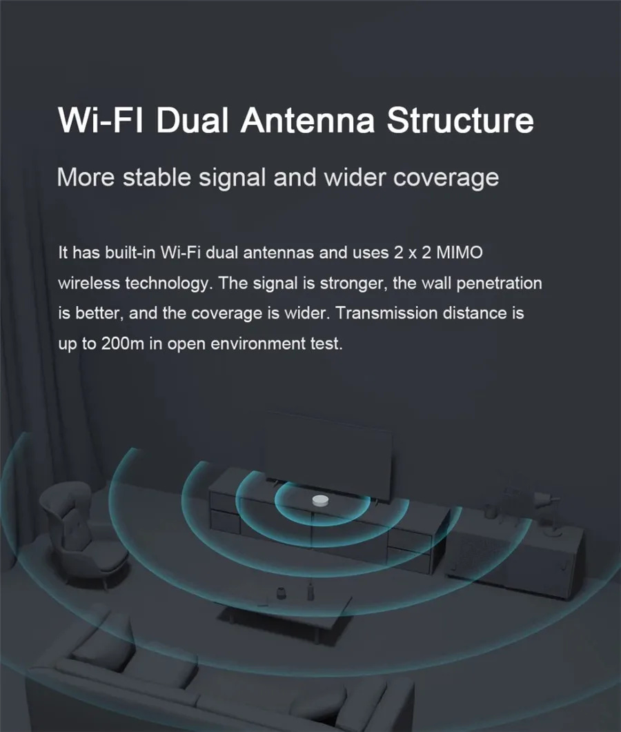 Xiaomi Mijia Multi-Mode Gateway ZigBee 3.0 WIFI Bluetooth Mesh Hub Voice Remote Control works With Mi Home APP Apple Homekit
