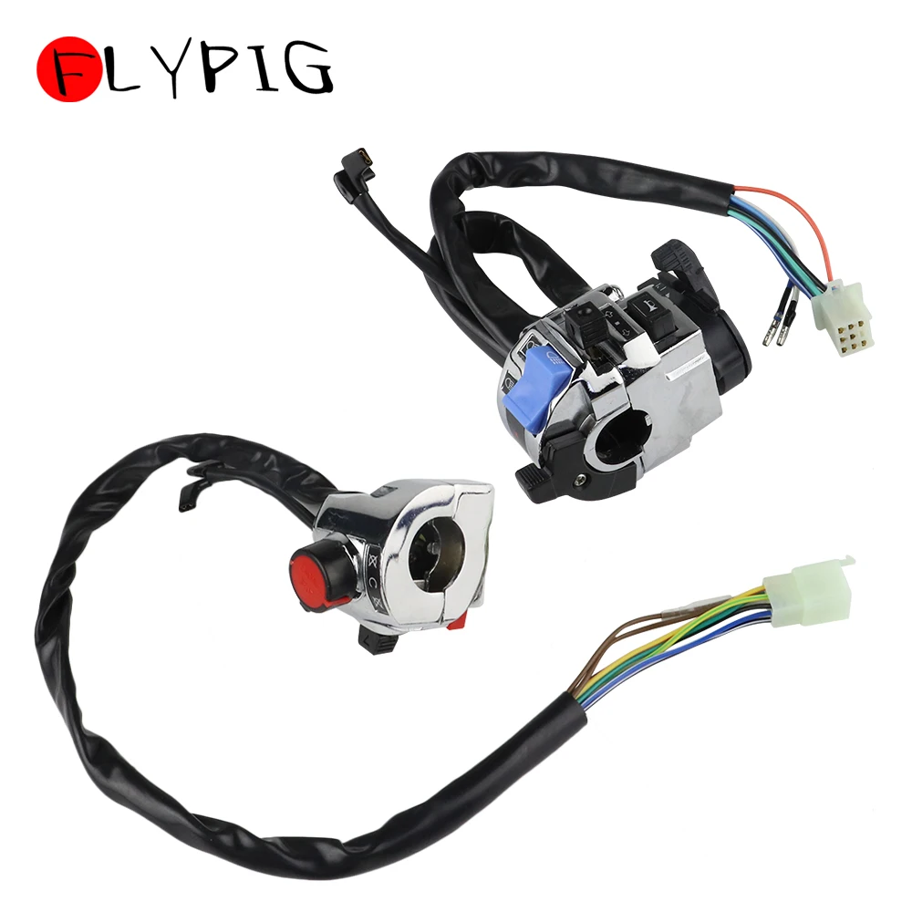 Flypig 2X 7/8 ''руль мотоцикла управление рожком сигнал поворота фара