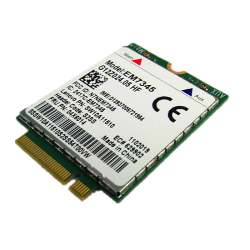 GOBI5000 EM7345 LTE FRU 00JT511 ThinkPad 10 планшет TP 10 WWAN HSPA+ 42 Мбит/с 4G модуль NGFF
