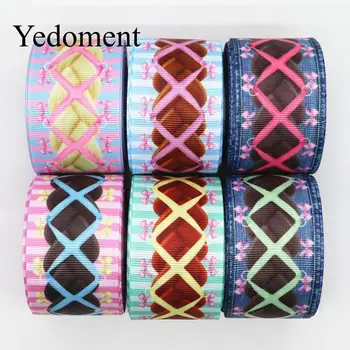 

10 Yards 1.5'' 38MM Braids Printed Grosgrain Ribbons For Hair Bows DIY Handmade Materials Y19121003