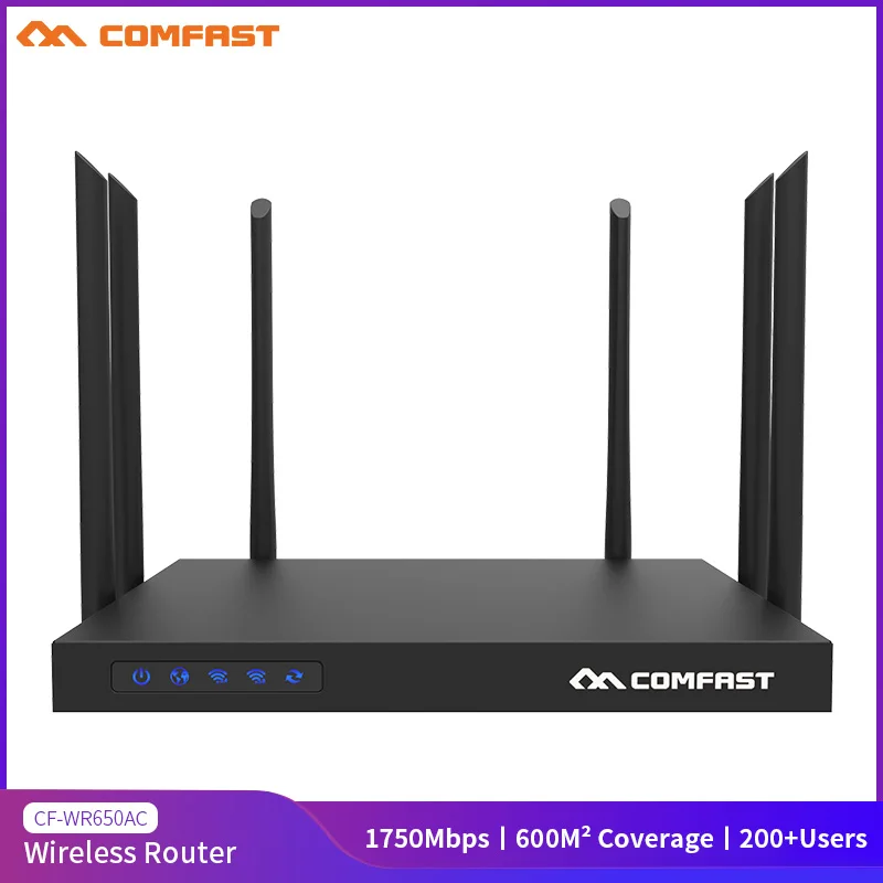 Comfast CF-WR650AC 1750Mbps AC WIFI Router 2.4G+5.8G Enginering Manage router 1Wan 4Lan 802.11ac access point wi fi | Компьютеры и