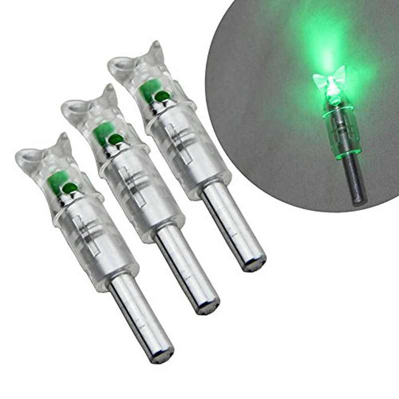 

6/12PC Automatically Lighted Crossbow Arrow Nock Bow String Activated Crossbow bolts Nock Led arrow Nock I.D 7.6mm