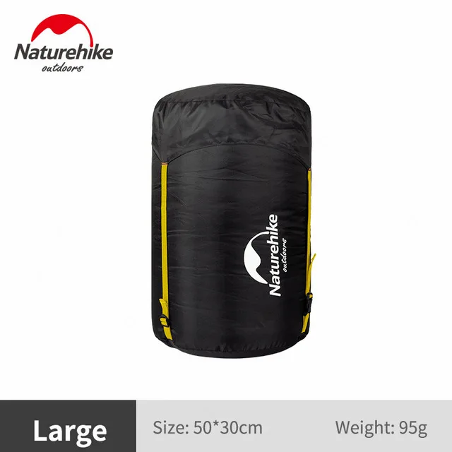 Black L NatureHike компрессионный рюкзак водостойкий и прочный-Усадочные объемные предметы-отлично подходит для упаковки спального мешка вешалка на стену - Цвет: Black L