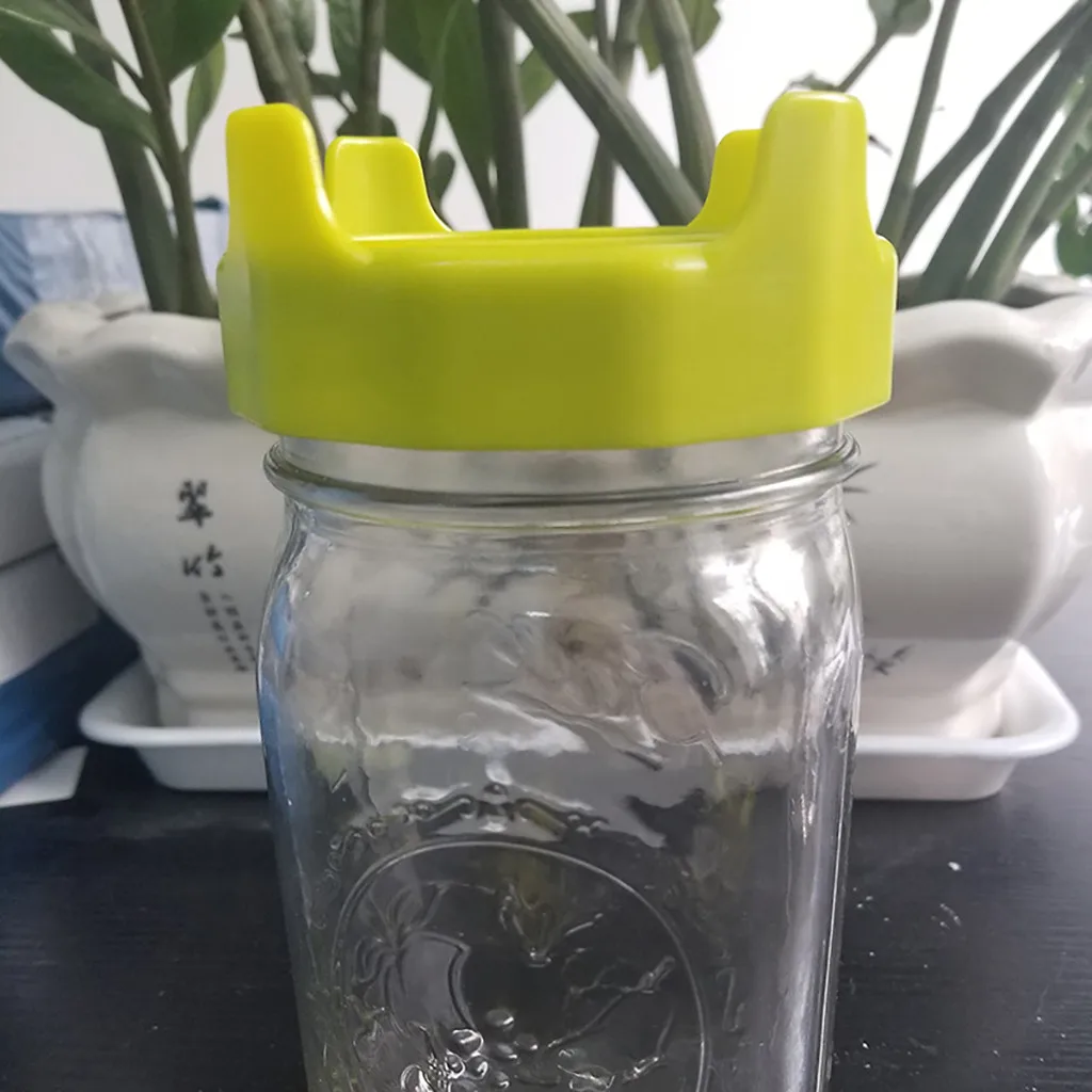 2 шт. фильтр Mason Can Lid Sprouting Net Cover Beans Sprouts фильтр прорастания крышка ABS Желтый Высокий аксессуары для кухни