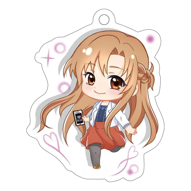 Аниме меч искусство онлайн Алисия SAO Eugeo Yuuki Асуна фигурка Косплей акриловый симпатичный брелок кольцо для ключей подарок