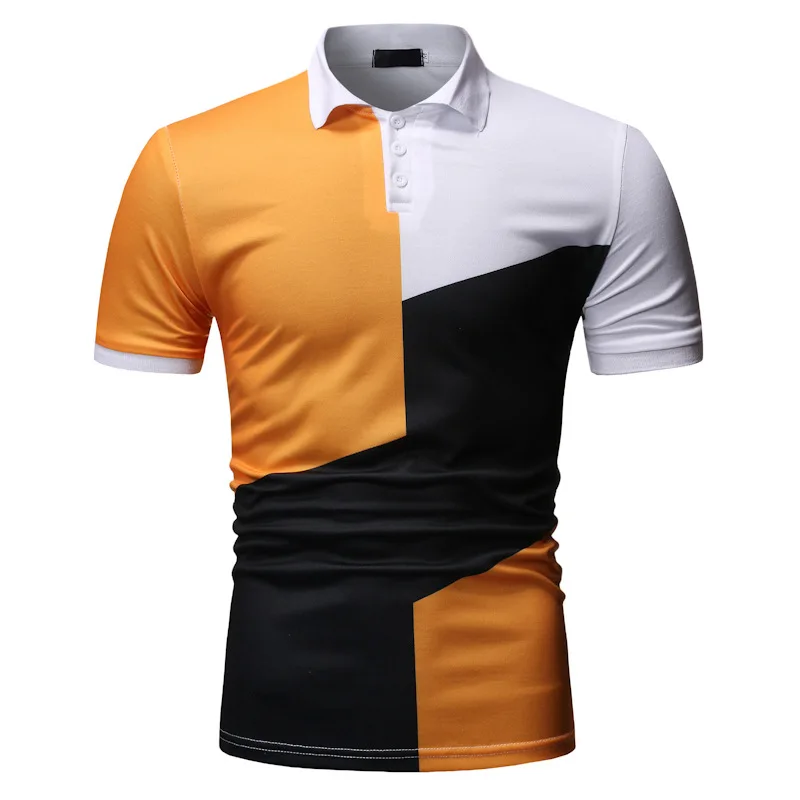 

Men \ 'S Summer Stand Collar Short Sleeve T-shirt