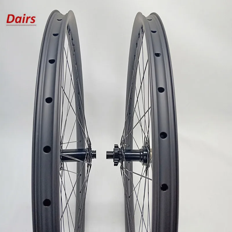 Excellent 27.5er carbon disc mtb wheels Boost M82 hubs 110x15 148x12mm thru axle 35x25mm tubeless Asymmetry mountain bicycles wheel 6