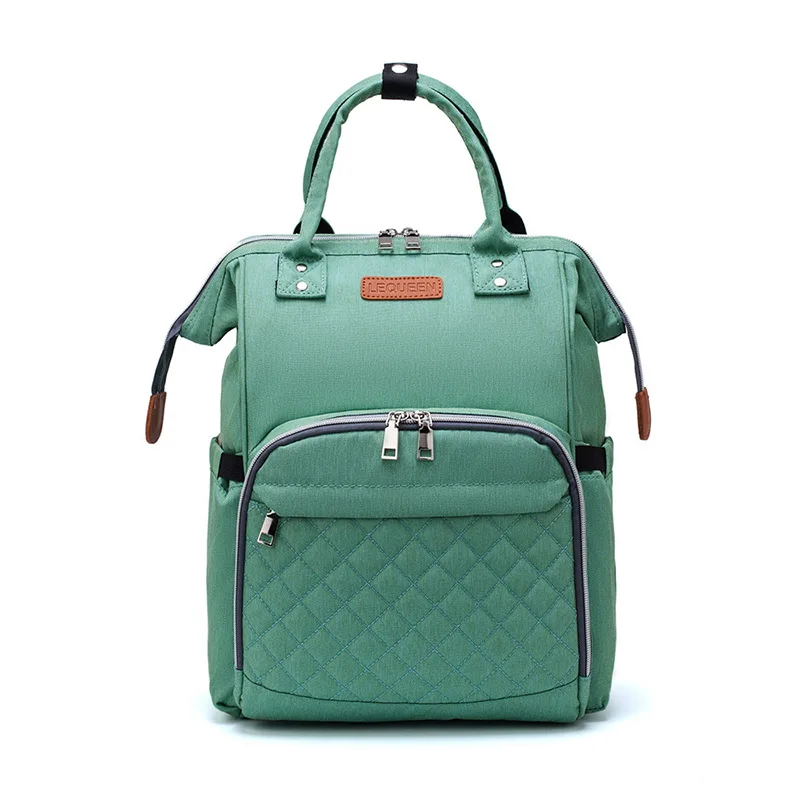 Сумка для беременных, водонепроницаемая сумка для подгузников, рюкзак для мамы, сумки для подгузников, Большая вместительная детская сумка, дорожная сумка для мам, дизайнерская сумка для кормления - Цвет: Green