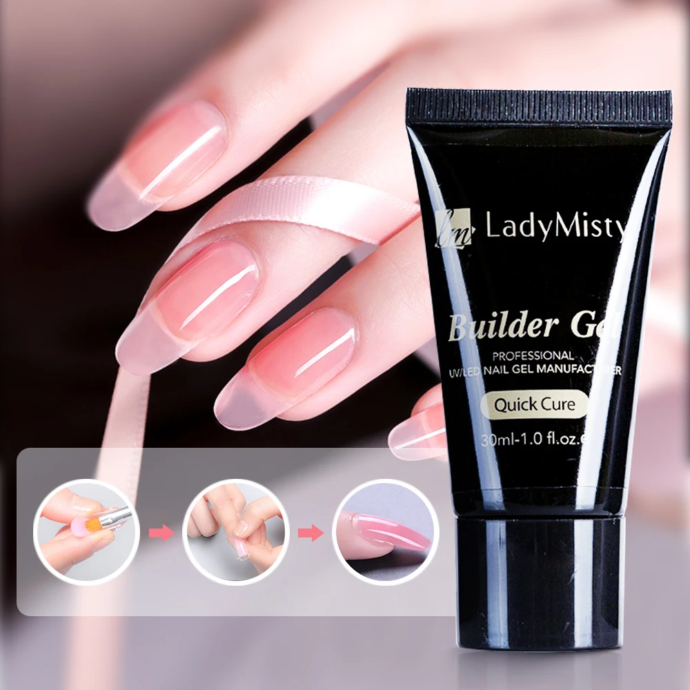 

30/60ml Polygel Set Poly Extention Gel Kits Crystal UV Gel Varnish Nail Polish Art Kit Nail Tip Form Nail Gel Extension Gel