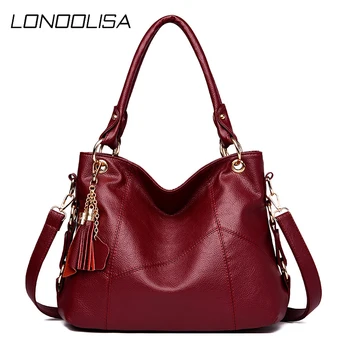 

Leather Tassel Luxury Handbags Women Bags Designer Ladies Hand Shoulder Crossbody Bags for Women High Capacity Casual Tote Sac