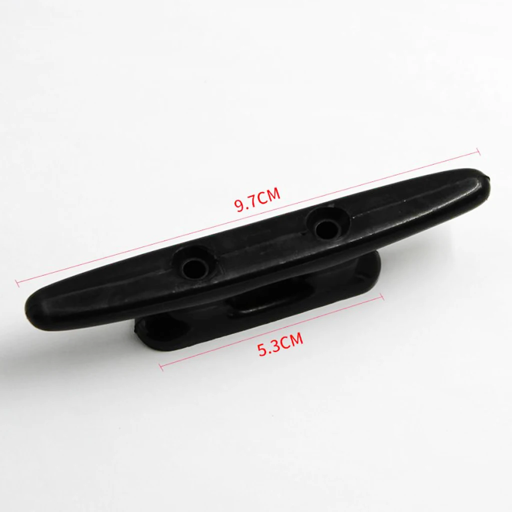 1 Pcs 4' Black Nylon Closed Base Marine Boat & Dock 4 in Cleat