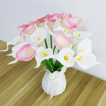 

(5pcs/pack) Artificial Flower Pink Calla For Wedding Home Decoration DIY Garland Decorated Kitchen Bedroom Study Craft Flower
