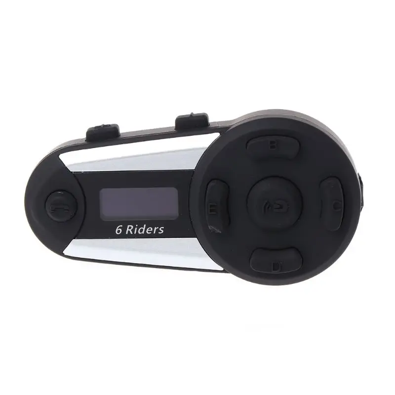 A 1 комплект ABS 1200 м расстояние 6 Rider водонепроницаемый T20S мотоциклетный шлем Bluetooth домофон беспроводная гарнитура переговорные с экраном - Цвет: A