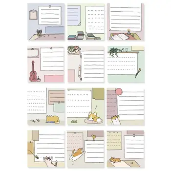 

Kawaii Memo Pad Bookmark Planner Paper Stickers Sticky Notes Stationery Notepad