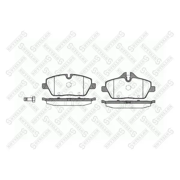 Disc pads.  BMW E87 1.6i/1.8D 04 STELLOX 1142 000-SX | Автомобили и мотоциклы