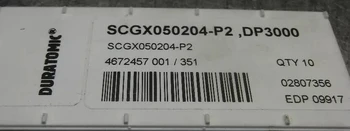 

10PCS CARBIDE INSERT SCGX050204-P2，DP3000