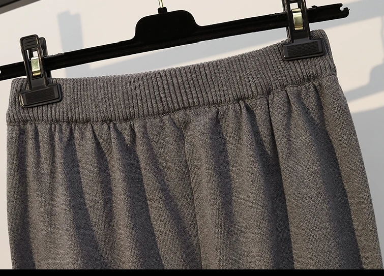 5xl хорошее качество плюс большой размер последние женские весна осень зима чистый цвет трикотажные черные эластичные леггинсы женские A5442