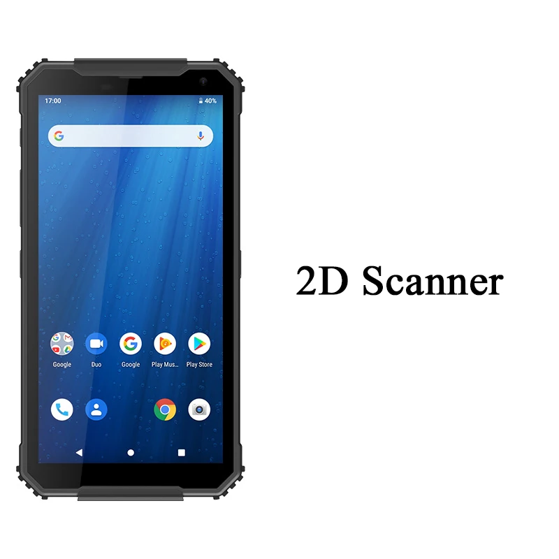 2D Scanner UNIWA P6300 6 дюймов Android мобильный телефон IP68 прочный планшет с двумя нано сим-картами 3 ГБ ОЗУ 32 Гб ПЗУ Быстрая зарядка 3,0 двойная камера 5000 мАч - Цвет: 2D Scanner