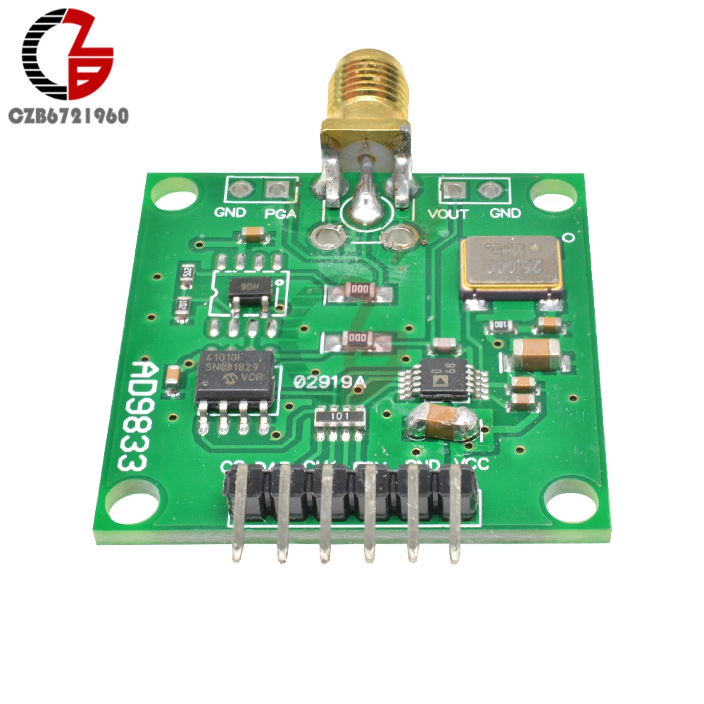 AD9833 DDS генератор сигналов модуль 2,3 V-5,5 V 25 МГц треугольная Синусоидальная волна частоты мощность генератора переменного тока Генератор Скорость усилитель фильтром нижних частот
